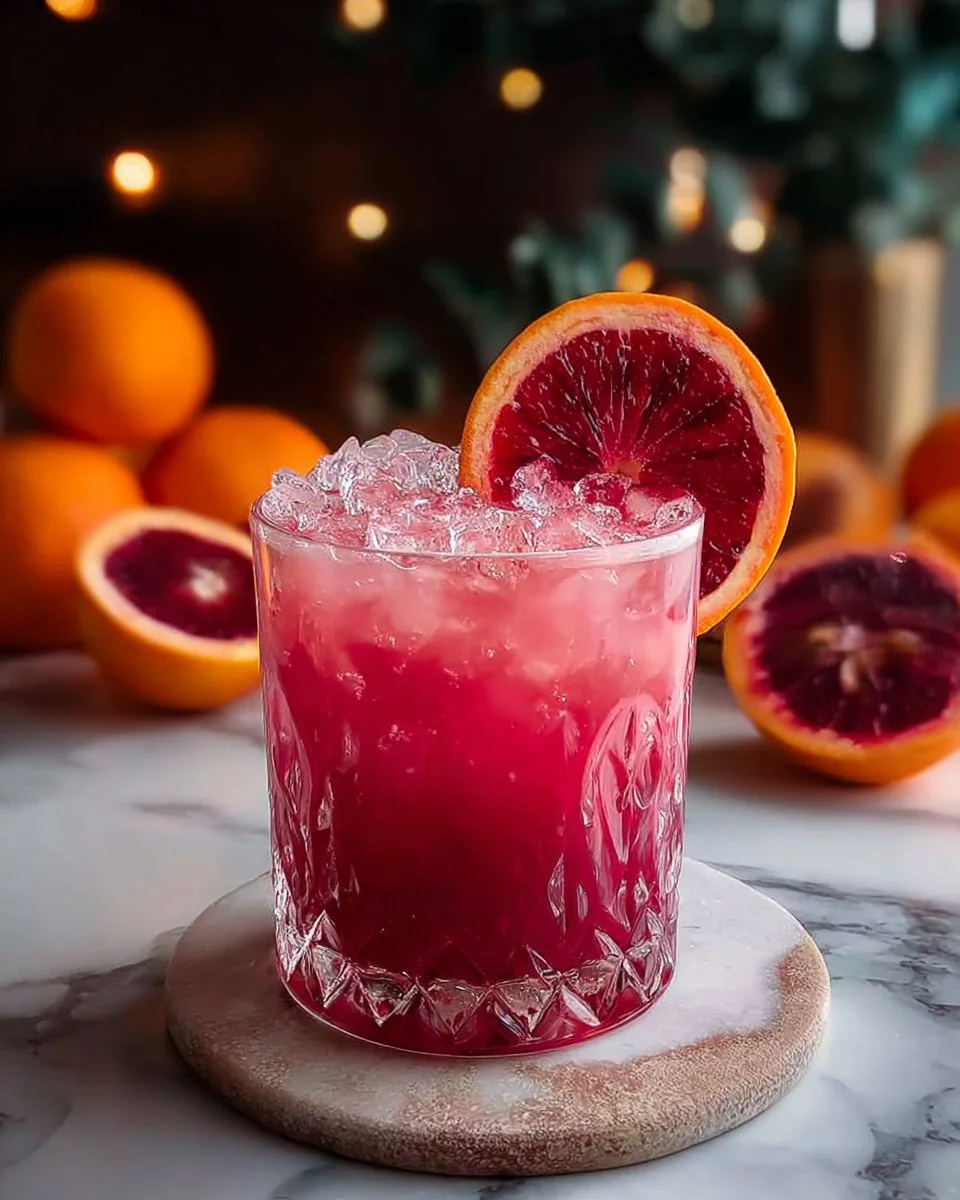 Raspberry Blood Orange Mocktail