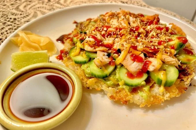 Salmon Sushi Waffles