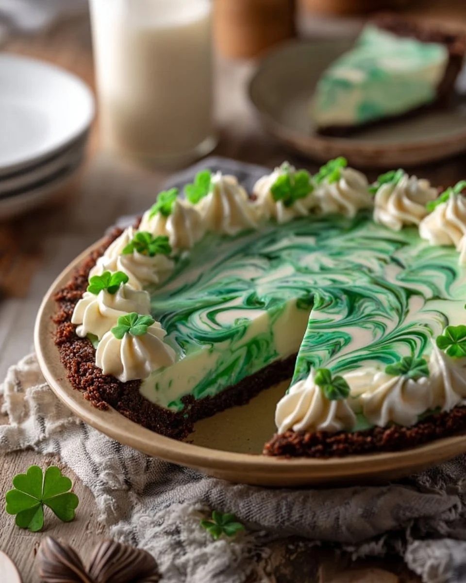 Shamrock Swirl Pie