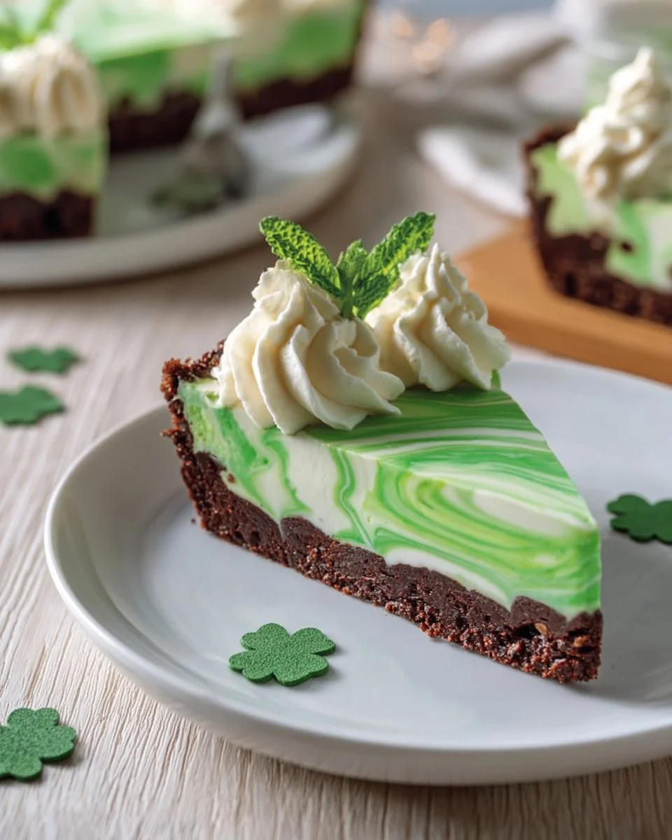 Shamrock Swirl Pie
