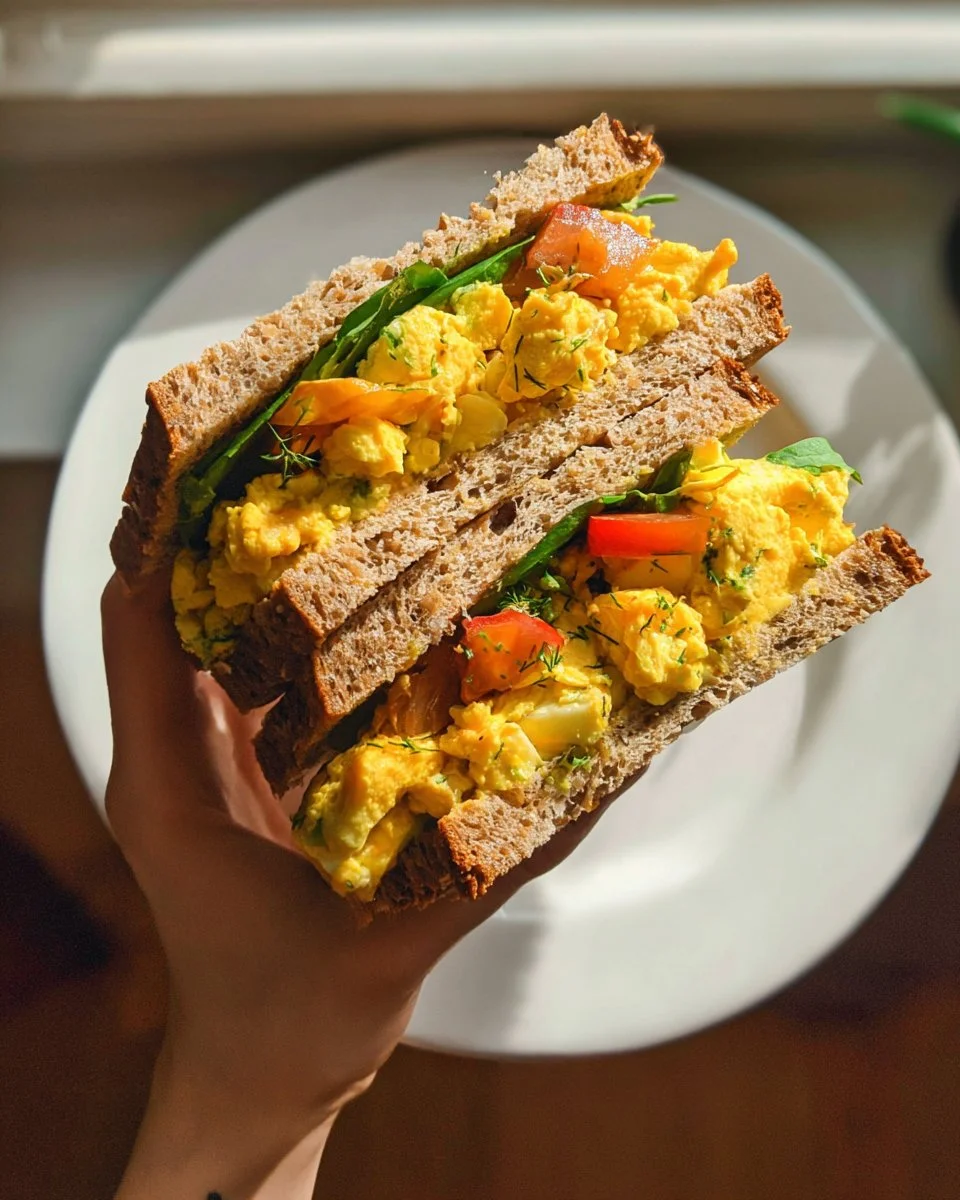 Smashed chickpea pumpkin salad with vibrant vegetables and spices