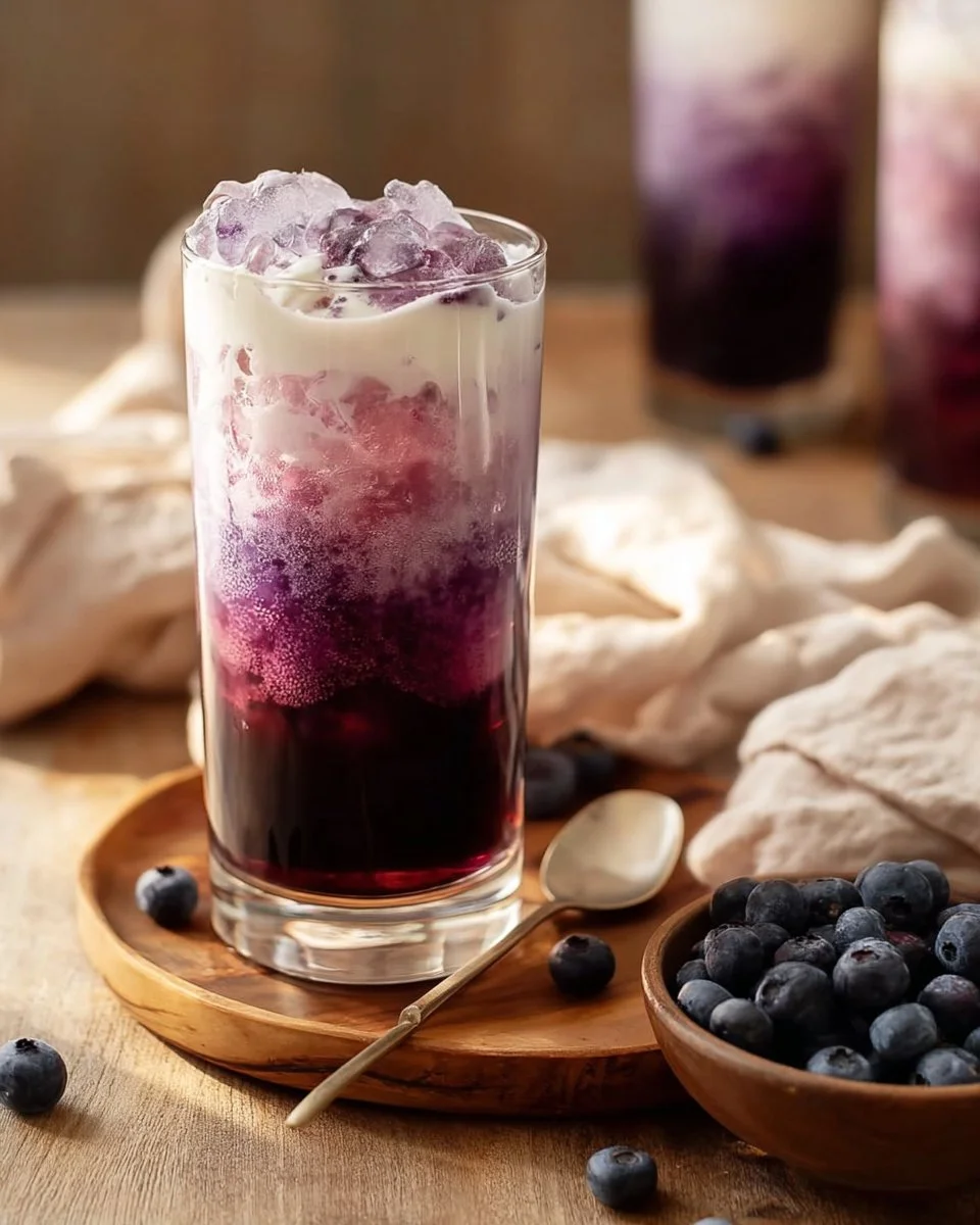 Sugar Free Blueberry Italian Cream Soda