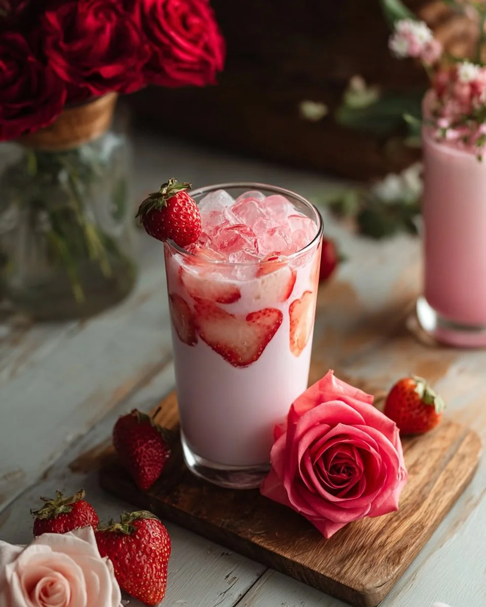 Sweetheart Strawberry Rose Milk