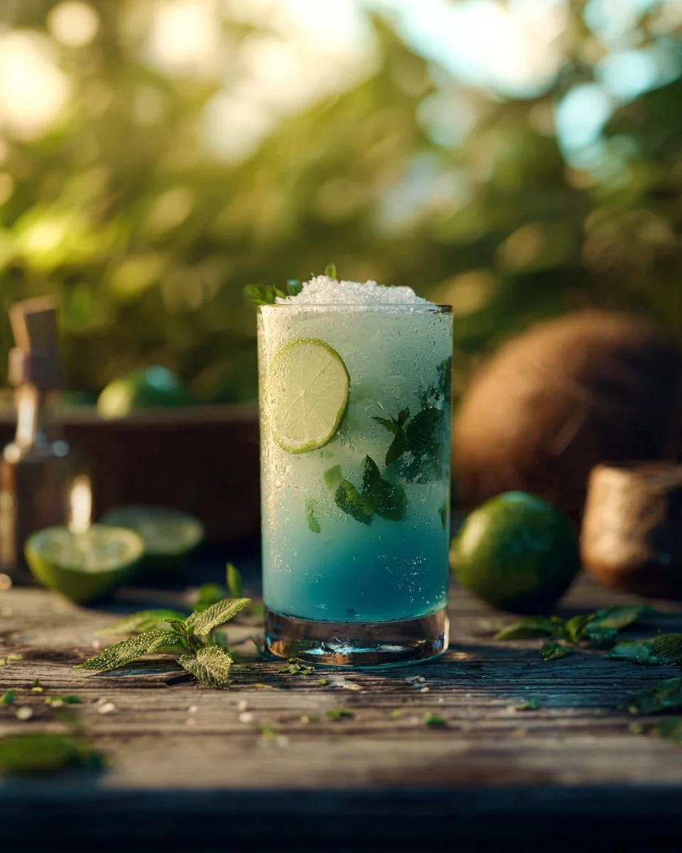 Blue Sky Coconut Mojito