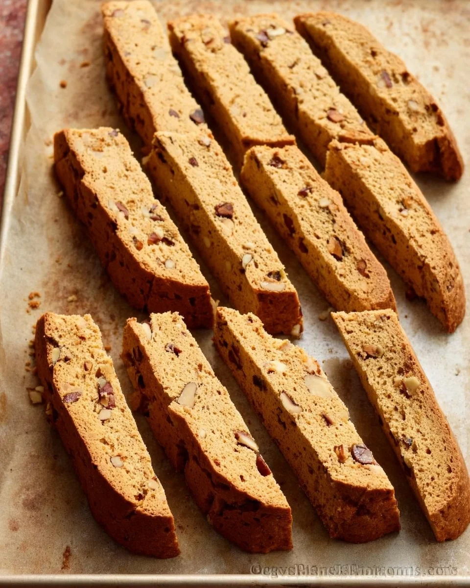 Earl Grey Biscotti displayed on a plate for tea time enjoyment