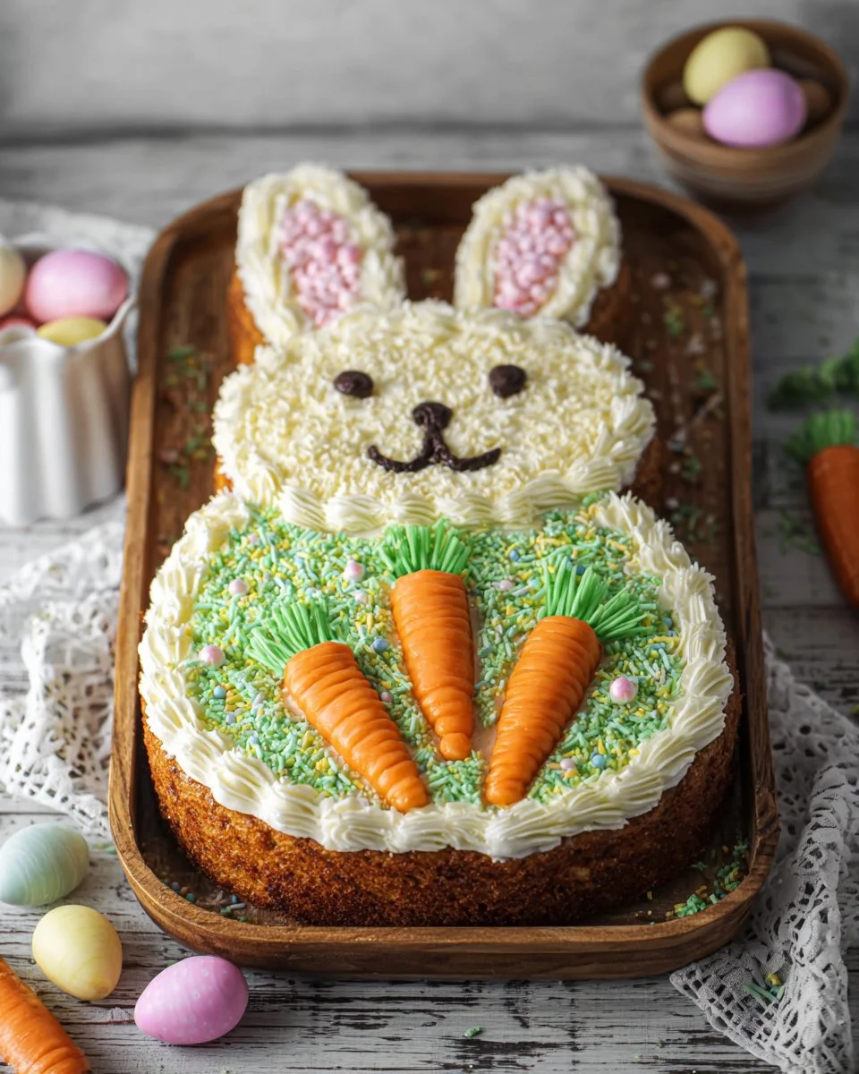 Easter Bunny Carrot Cake