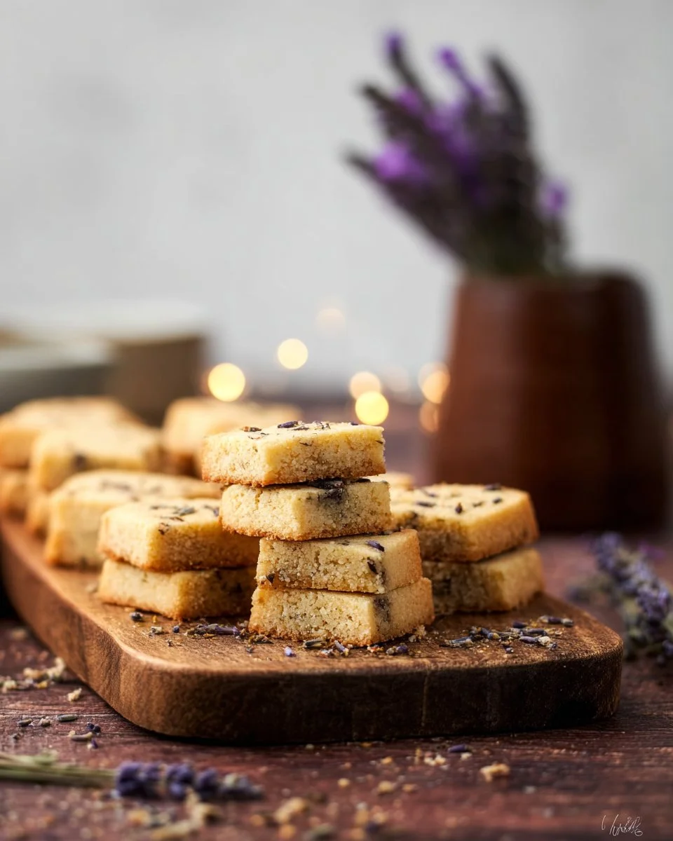 Lavender Shortbread Cookies