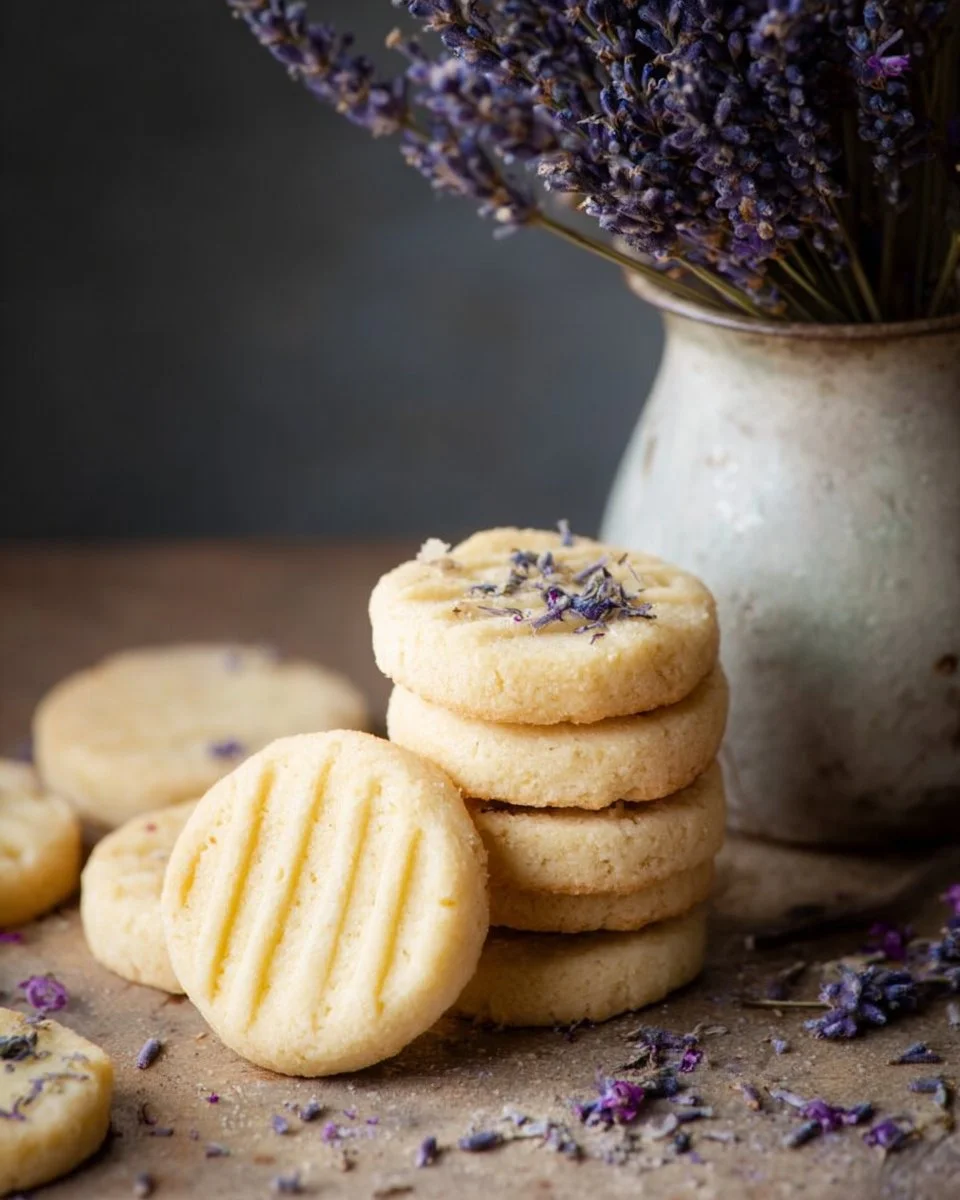Lavender Shortbread Cookies
