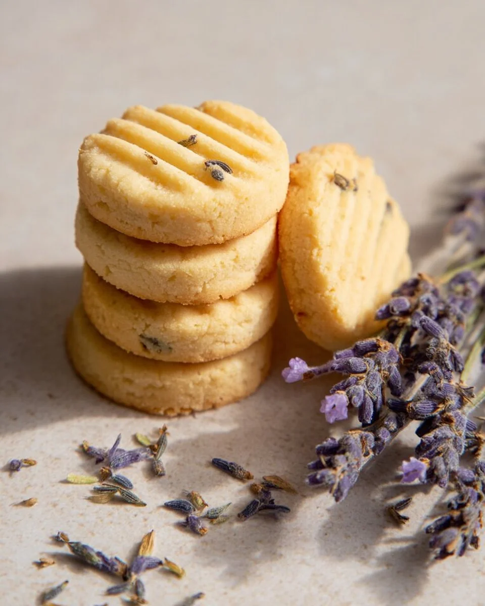 Lavender Shortbread Cookies