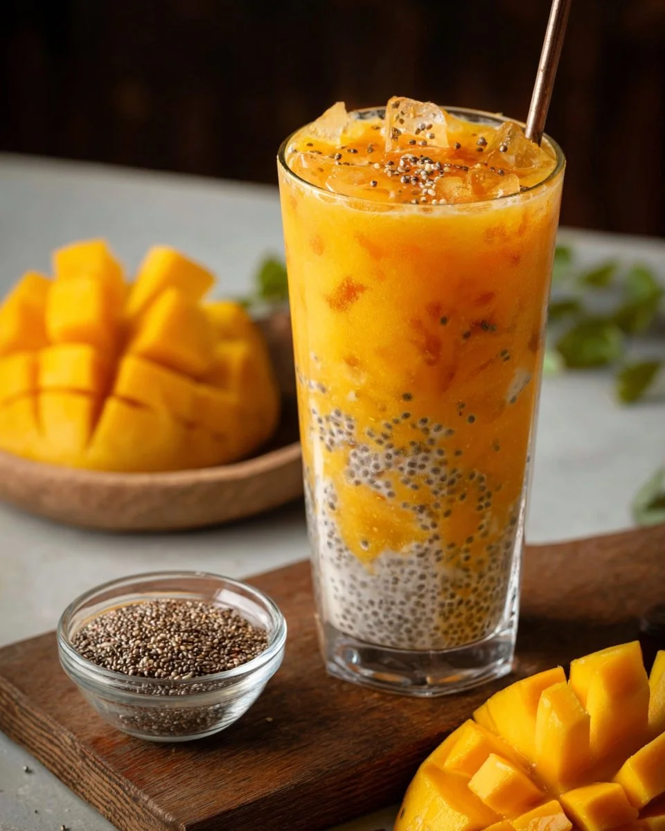 Mango Chia Iced Drink