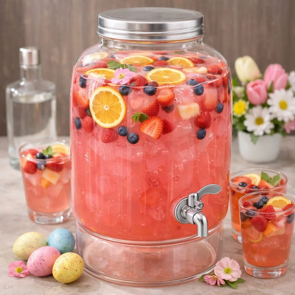 Pink Easter Mocktail Punch