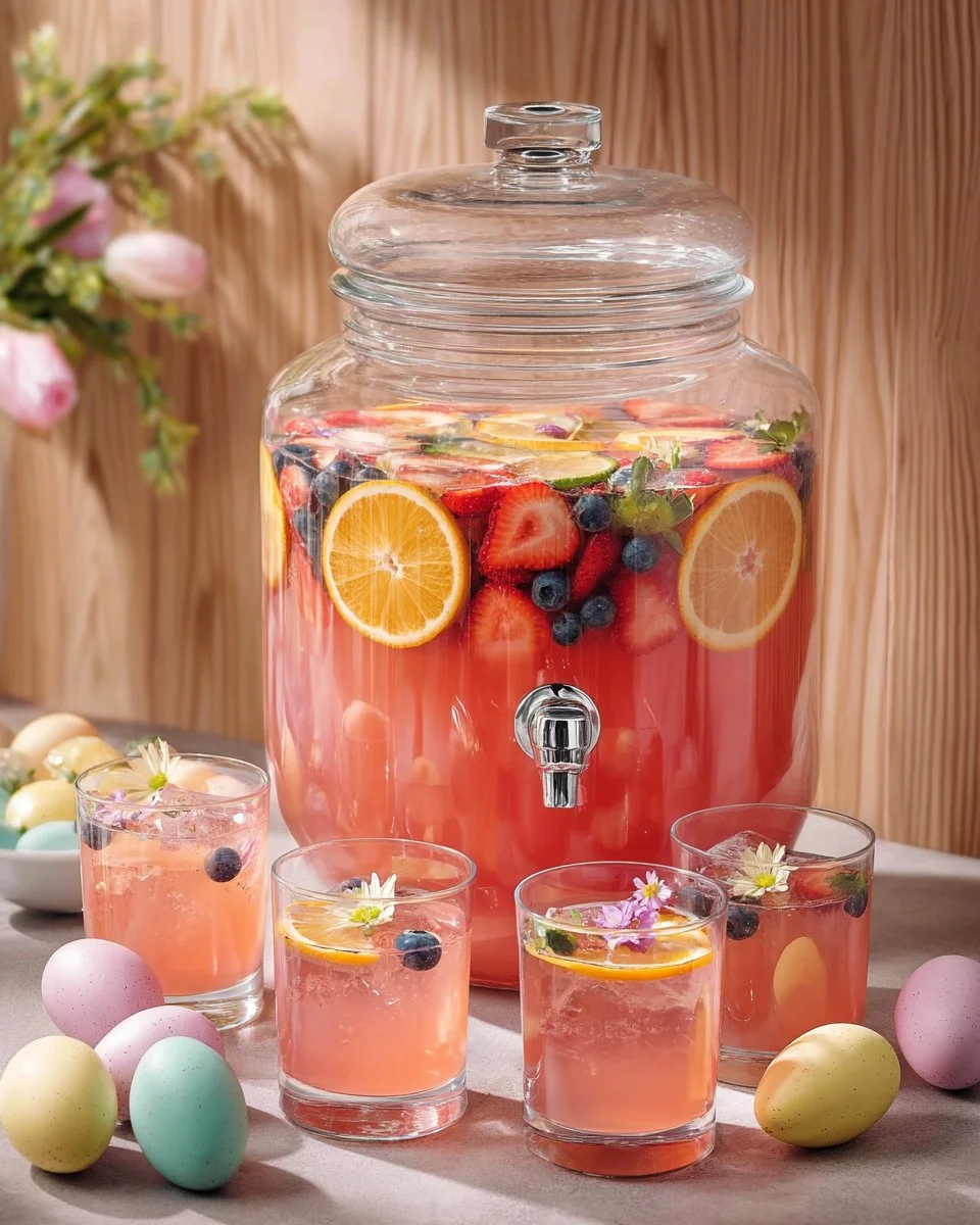 Pink Easter Mocktail Punch