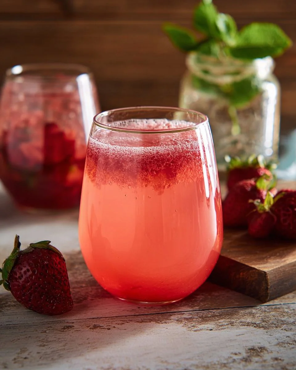 Strawberry Rhubarb Spritzer