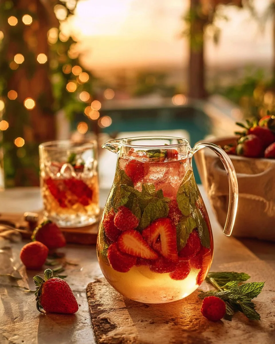 Berries and Mint White Sangria