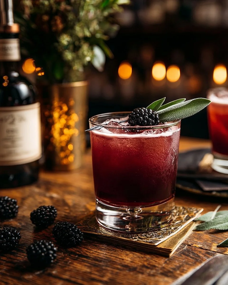 Blackberry Sage Bourbon-Free Sidecar