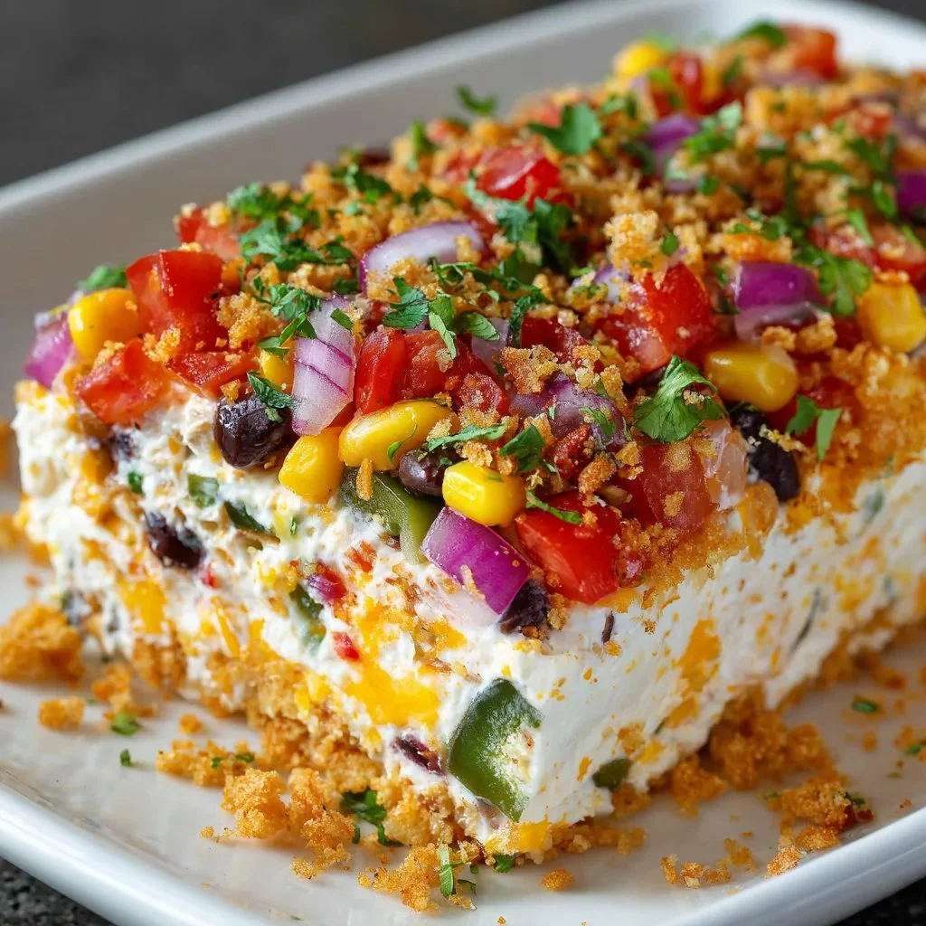 Cowboy Caviar Jalapeno Popper Cheese Log
