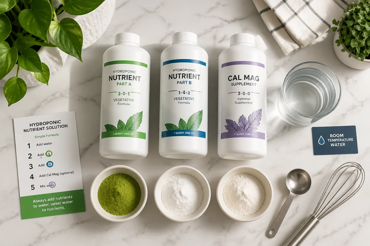 hydroponic nutrient solution recipe
