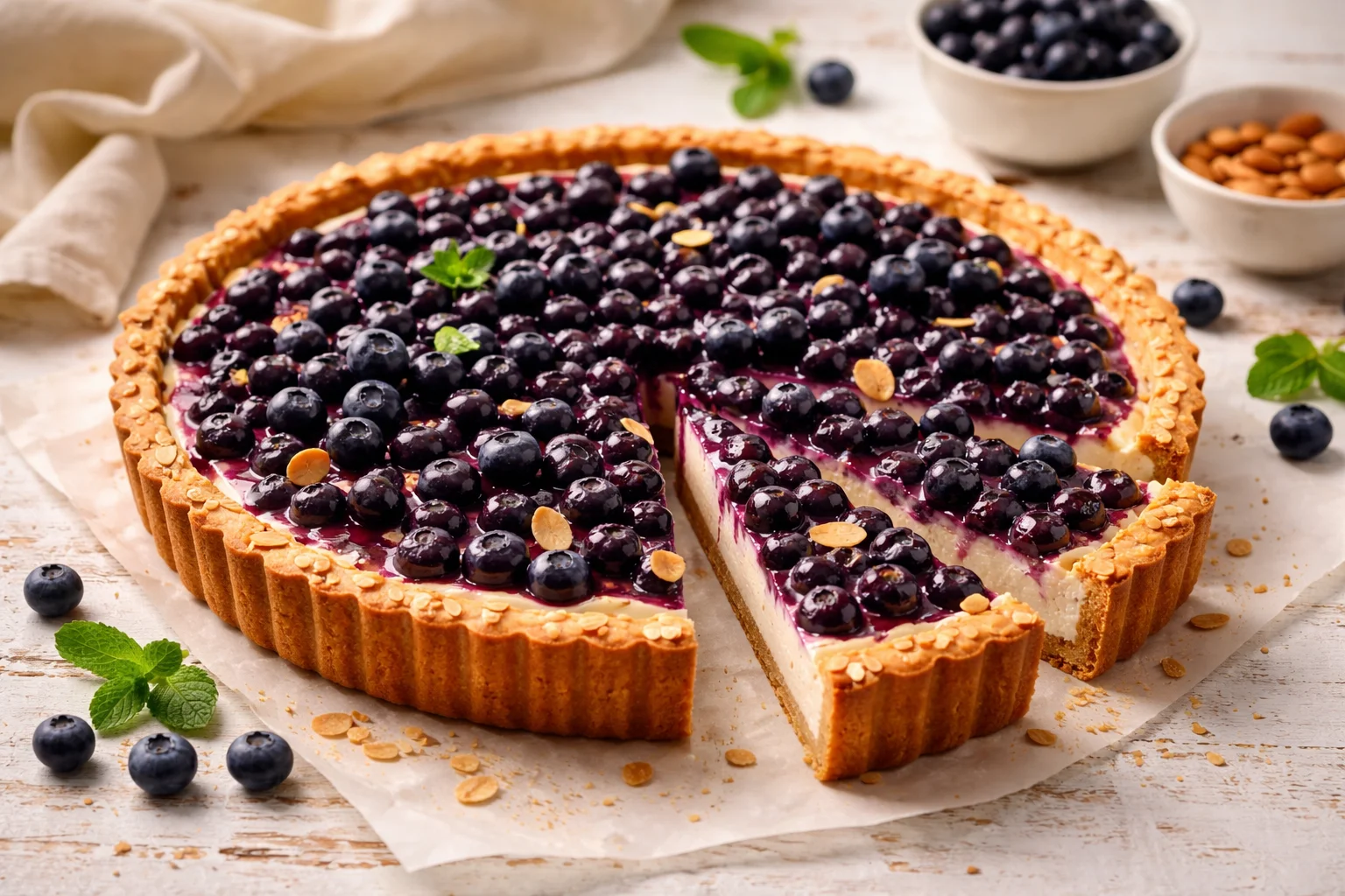 Delicious Blueberry Cheesecake Tarts to Brighten Your Day