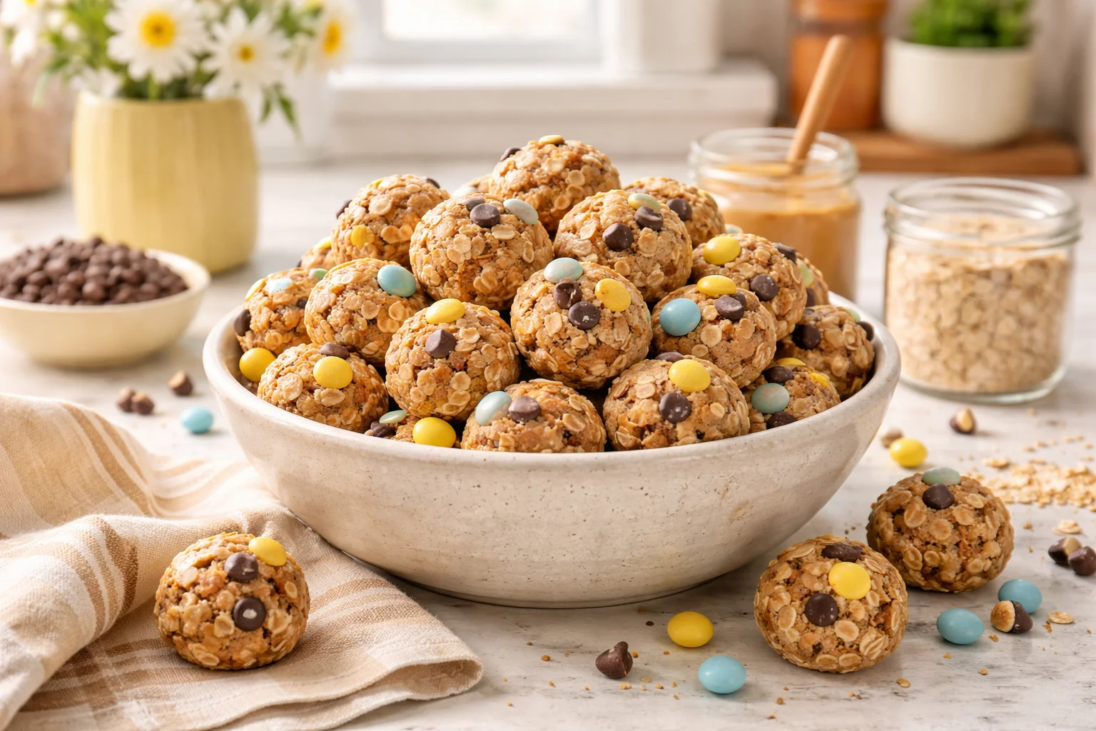 cadbury egg protein balls