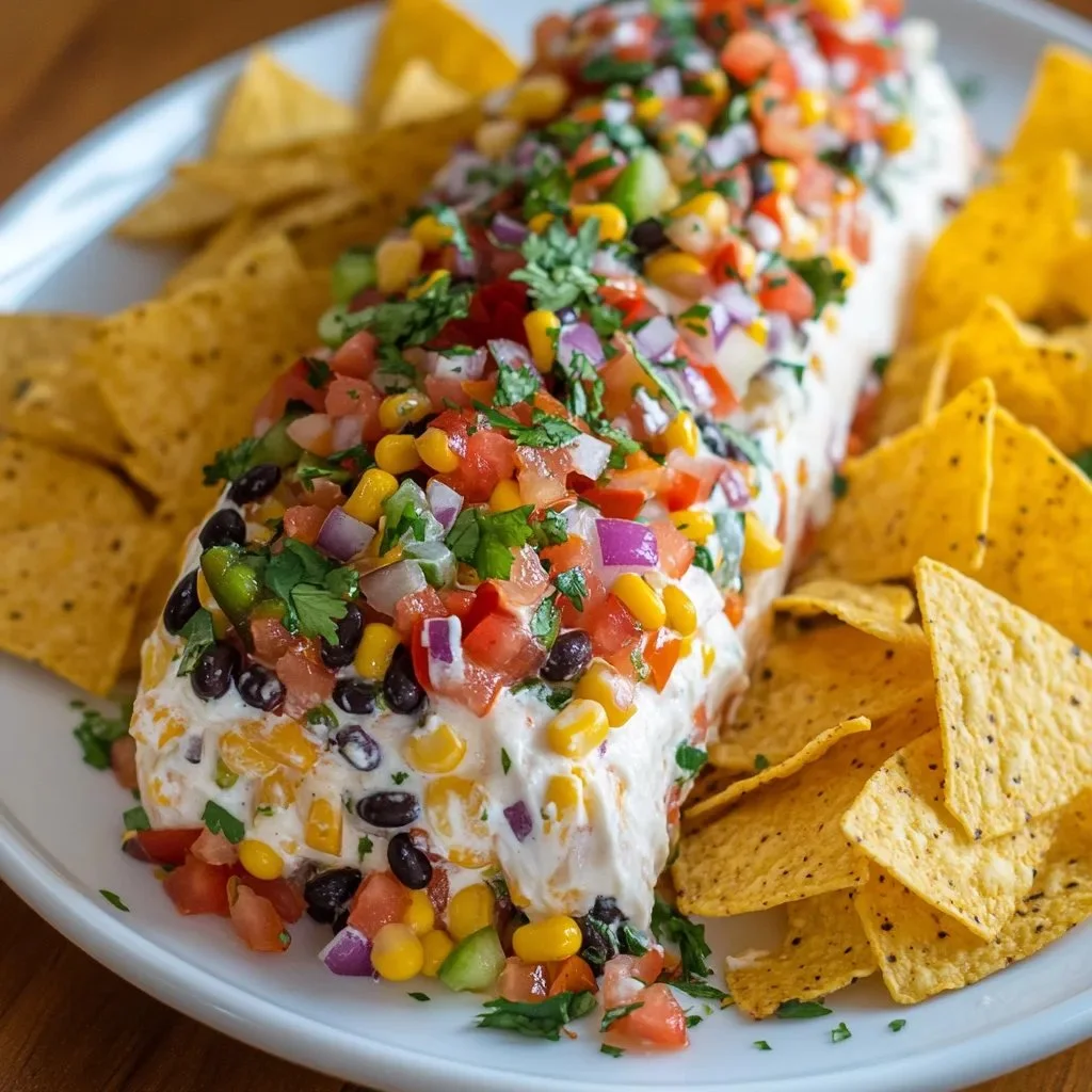 Fiesta Cowboy Caviar Cheese Log