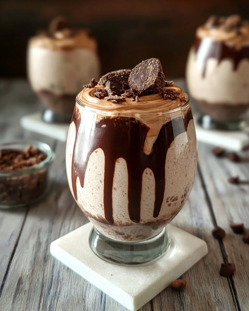 Frozen Peanut Butter Chocolate Shake