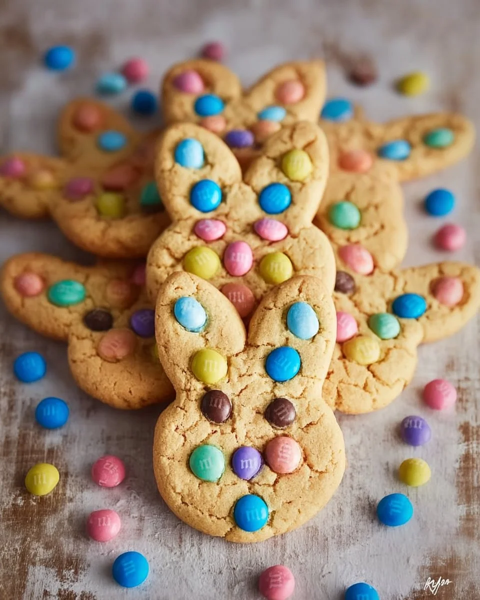 Irresistible M&M Bunny Cookies