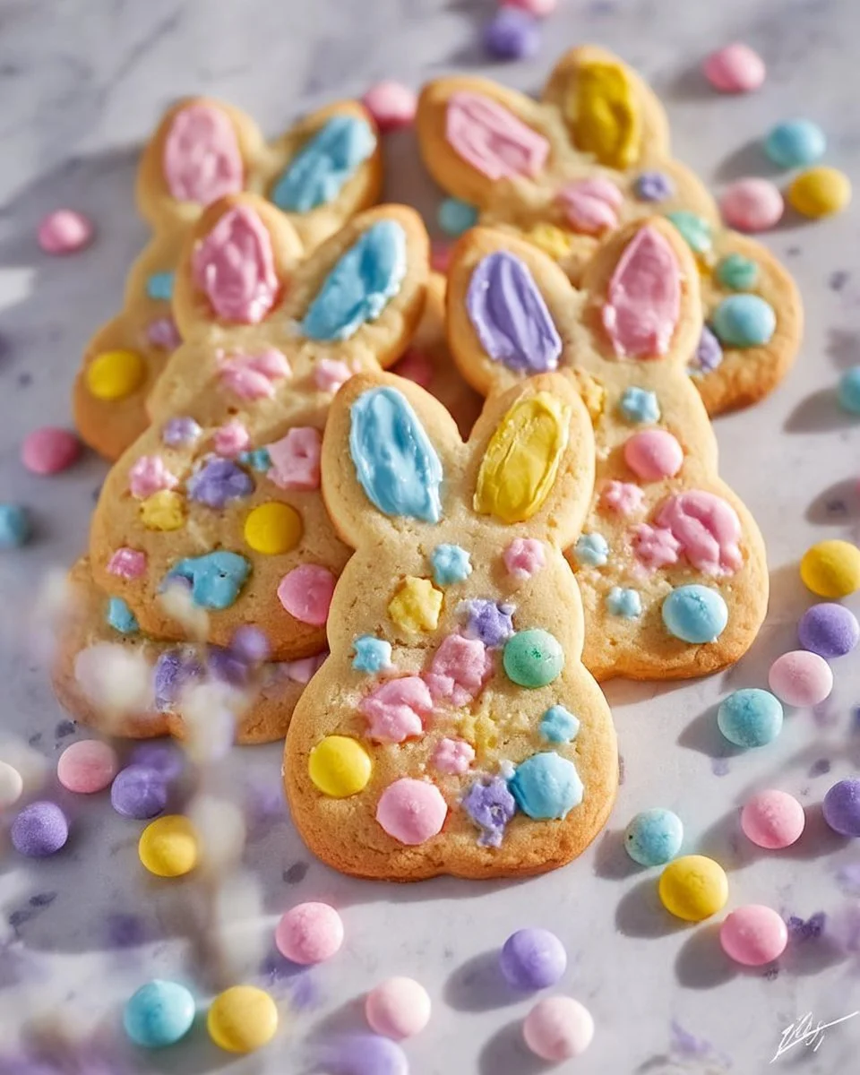 Irresistible M&M Bunny Cookies