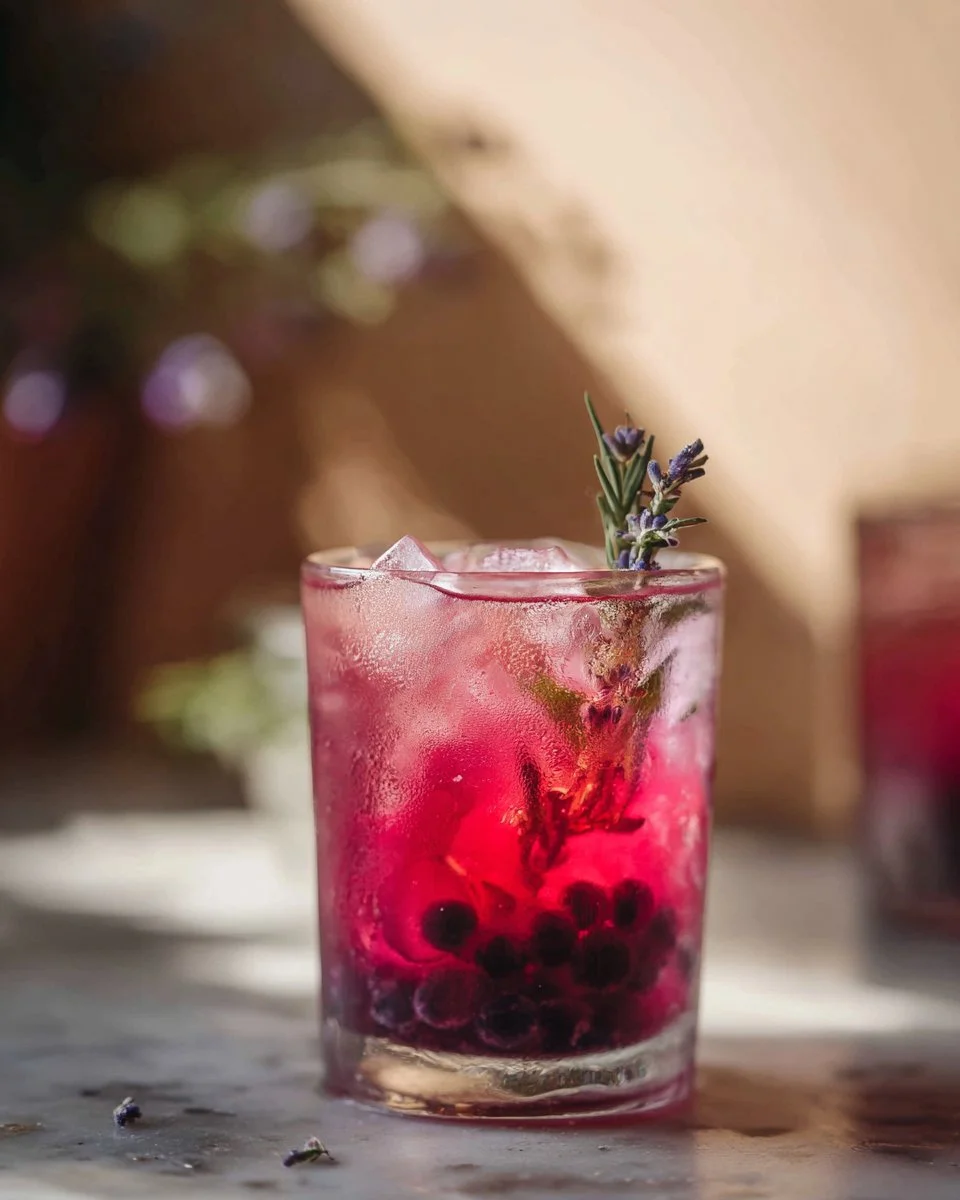 Lavender-Infused Berry Spritzer