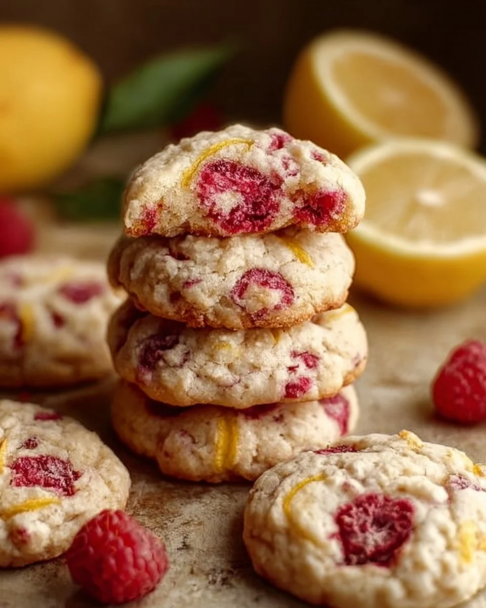 Lemon Raspberry Cookies
