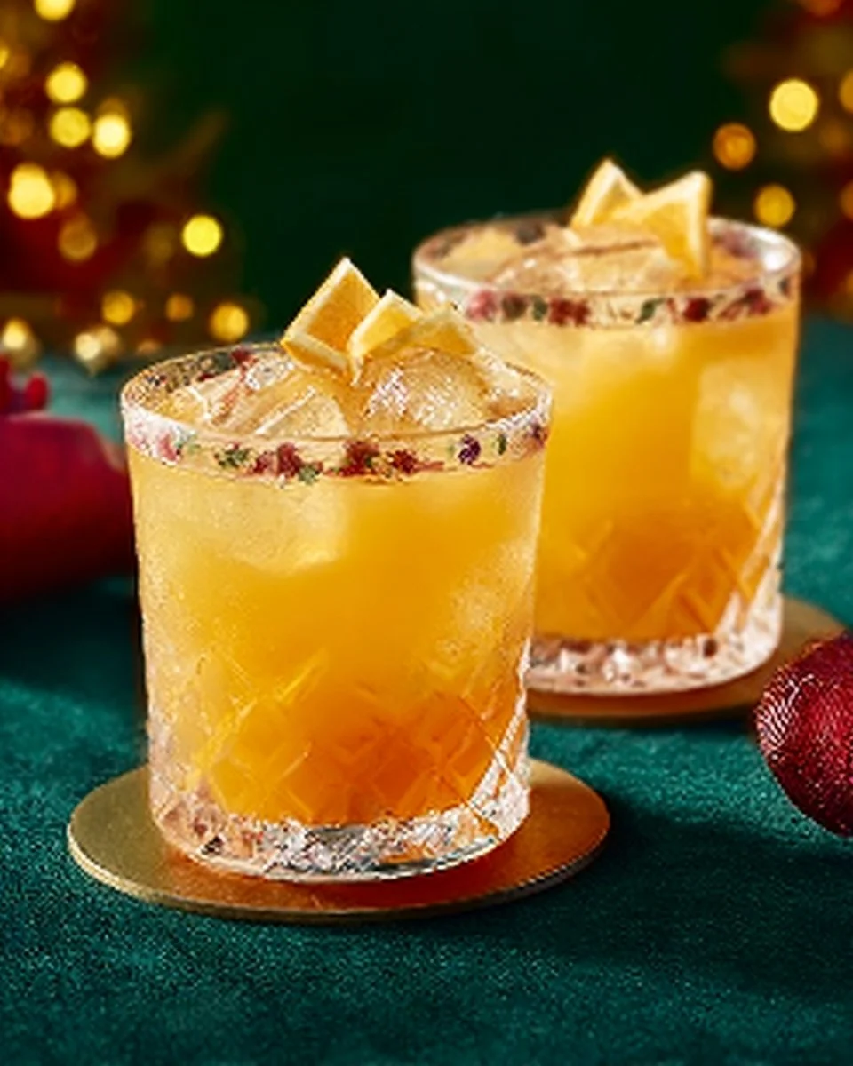 Refreshing Paloma mocktail garnished with lime and grapefruit slices.