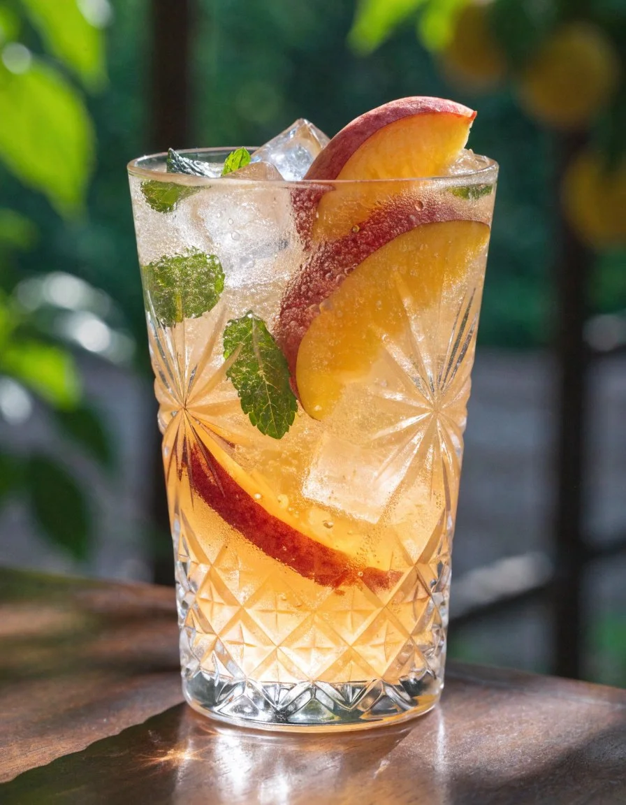 Peach Mint Spritzer