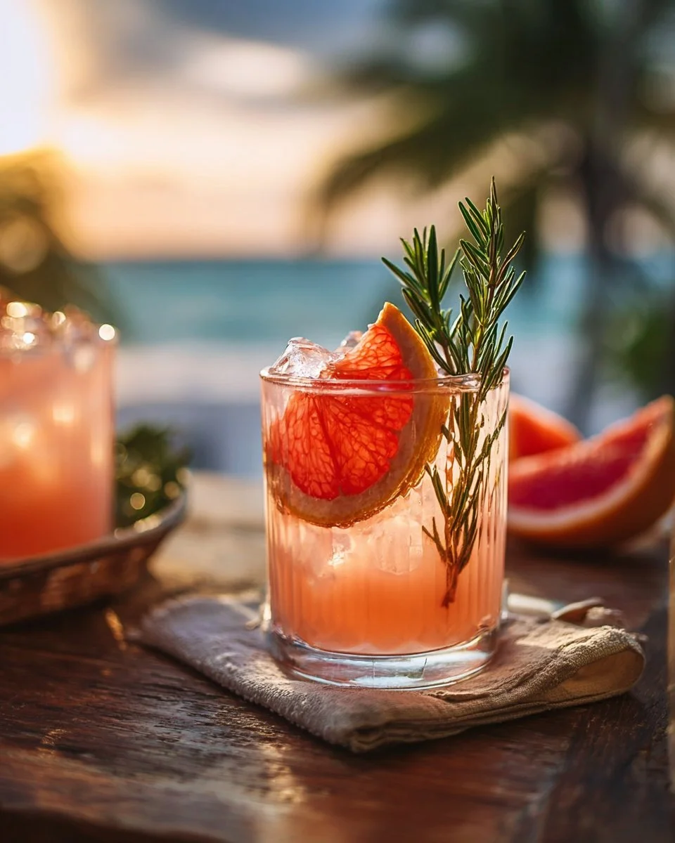 Pink Grapefruit Rosemary Cooler