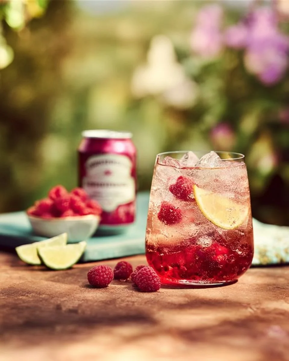 Raspberry Pomegranate Gin Fizz