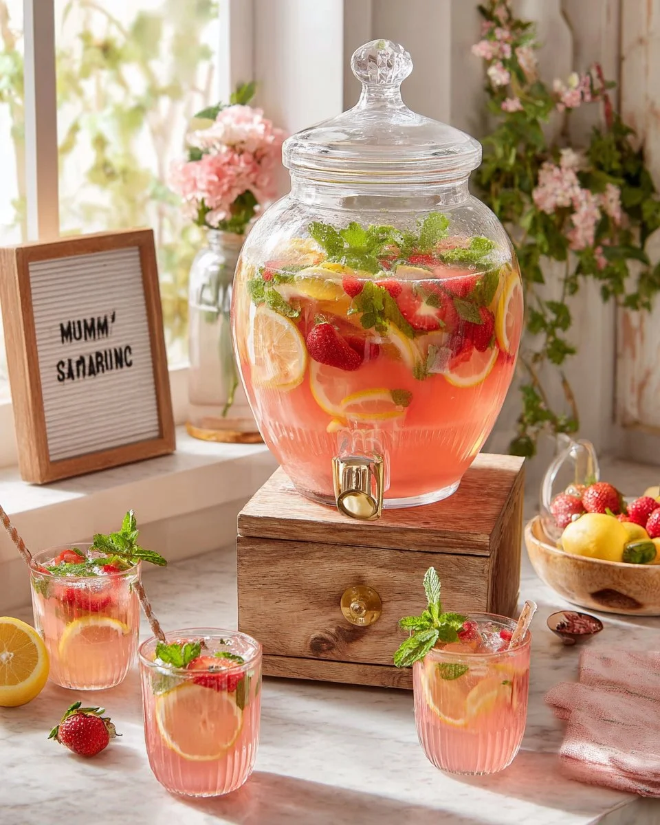 Rose Watermelon Brunch Sangria Punch