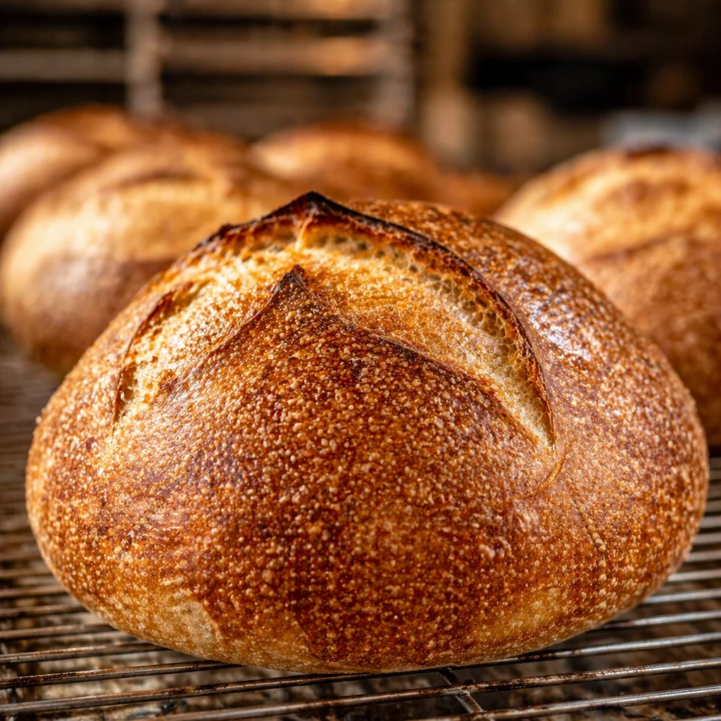 A mason jar filled with homemade sourdough starter, ready for baking.