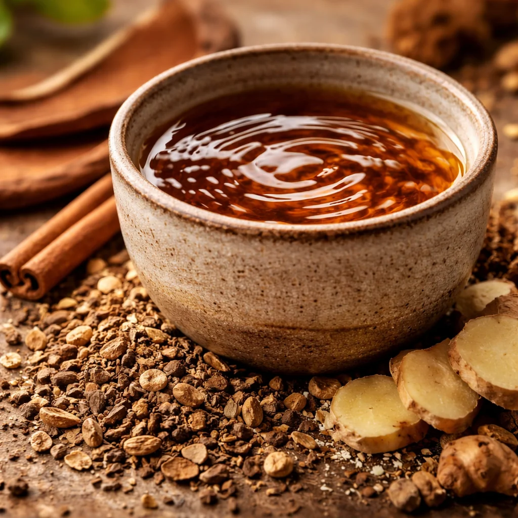 Organic Reishi Mushroom Tea blend with citrus and earthy notes for immune support.