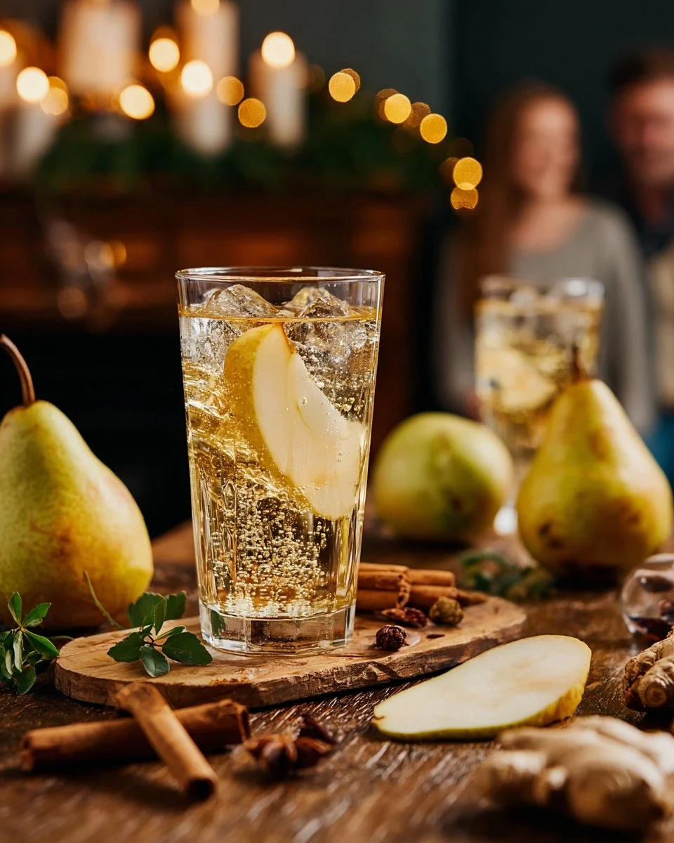 Sparkling Pear Ginger Spritz