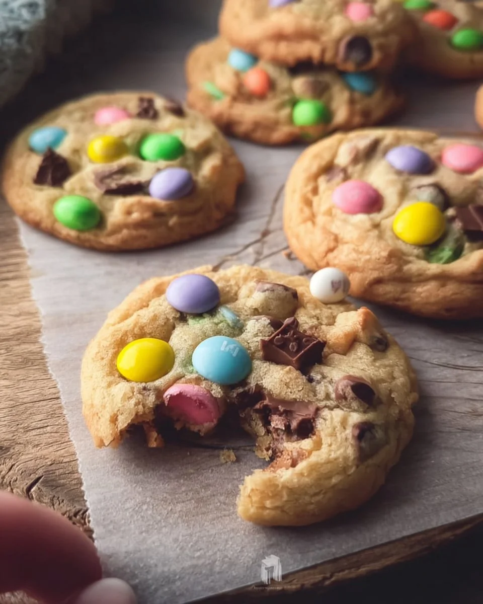 Spring M&M Cookies