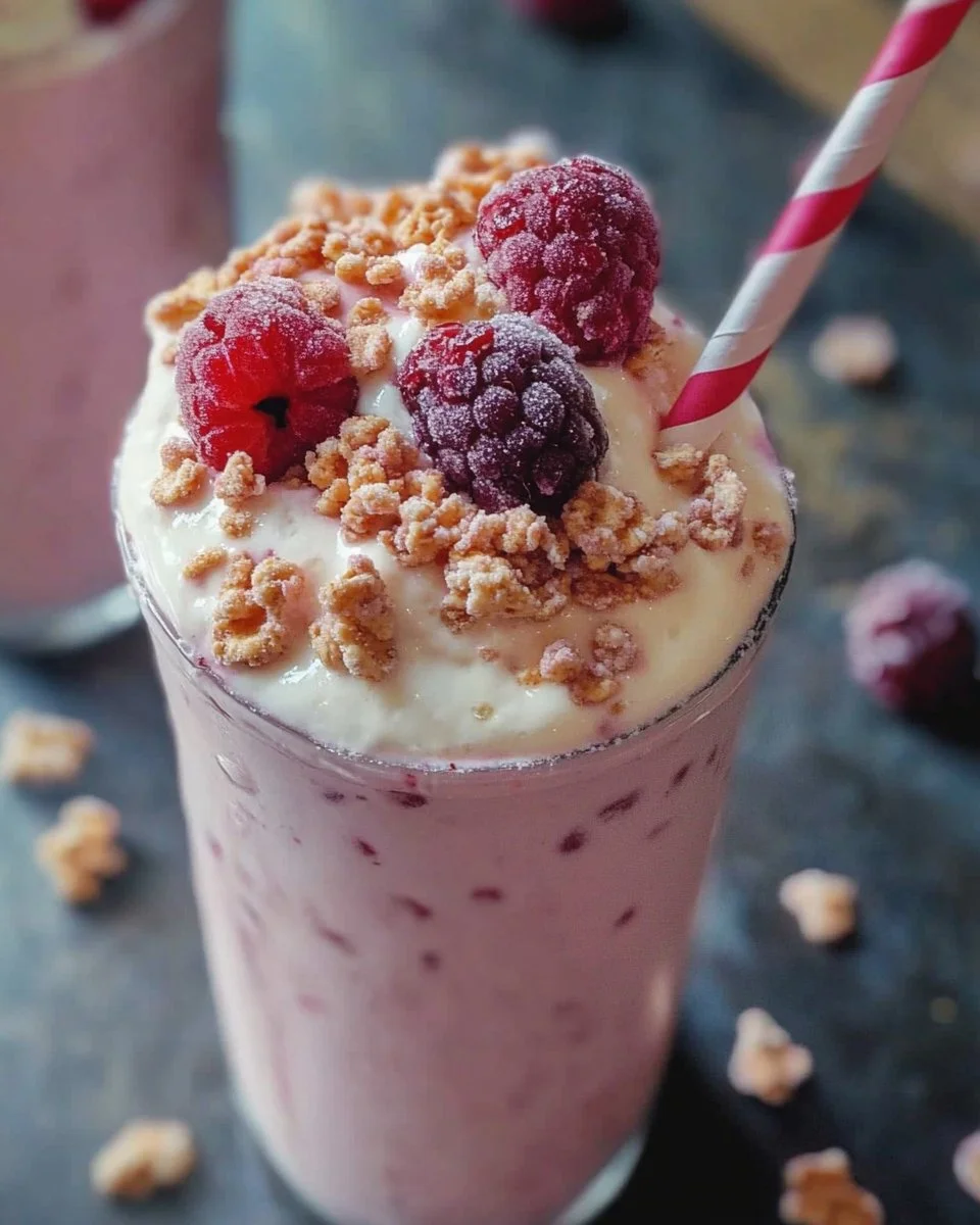 BERRY CEREAL MILKSHAKES