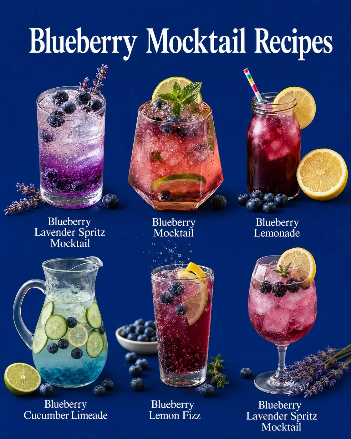 Six refreshing blueberry mocktail recipes for summer enjoyment