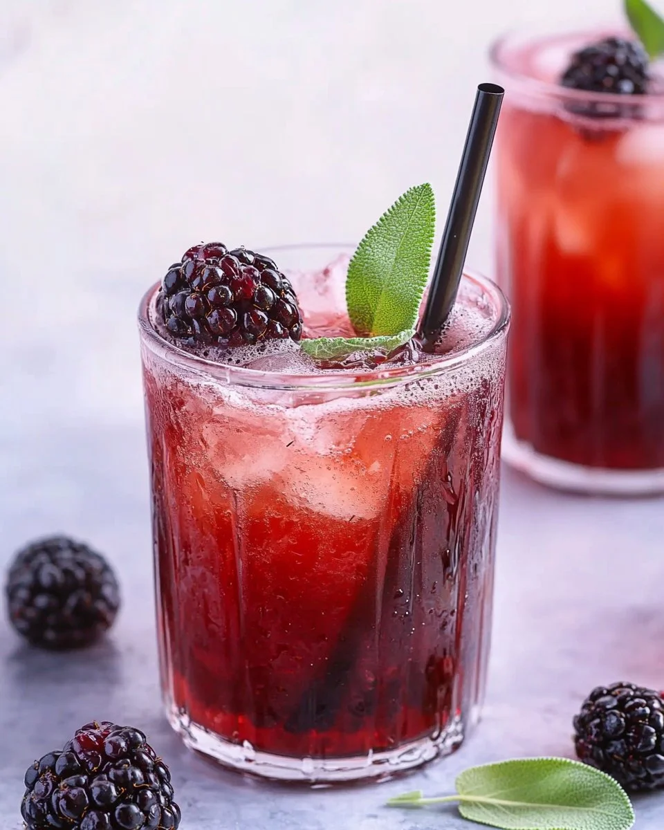 Blackberry Sage Iced Tea
