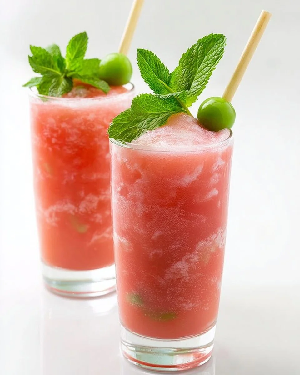 A refreshing fruit frappe made with blended fresh fruits.