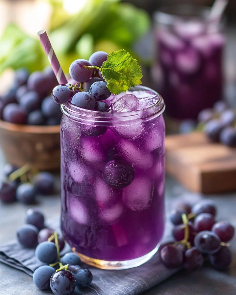 Grape Butterfly Pea Iced Tea