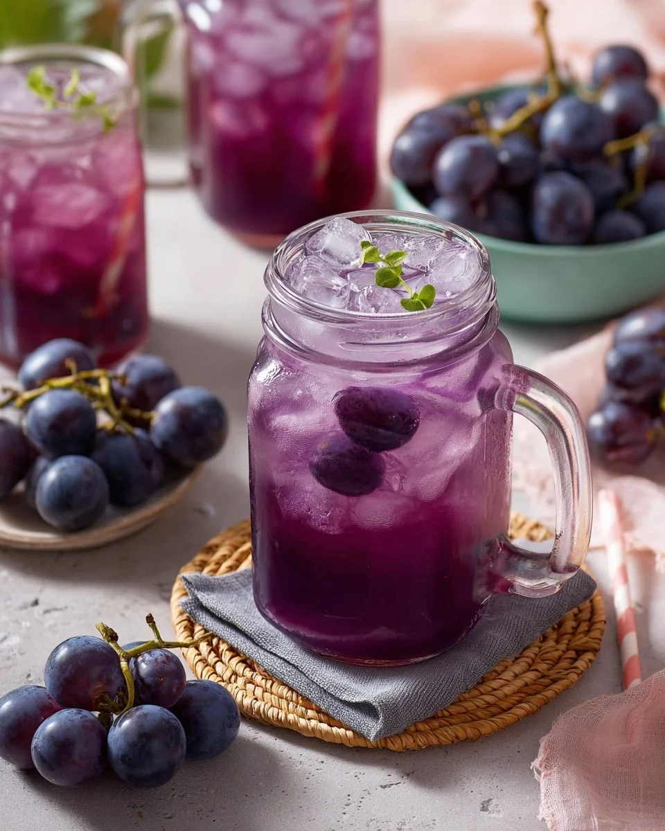 Grape Butterfly Pea Iced Tea