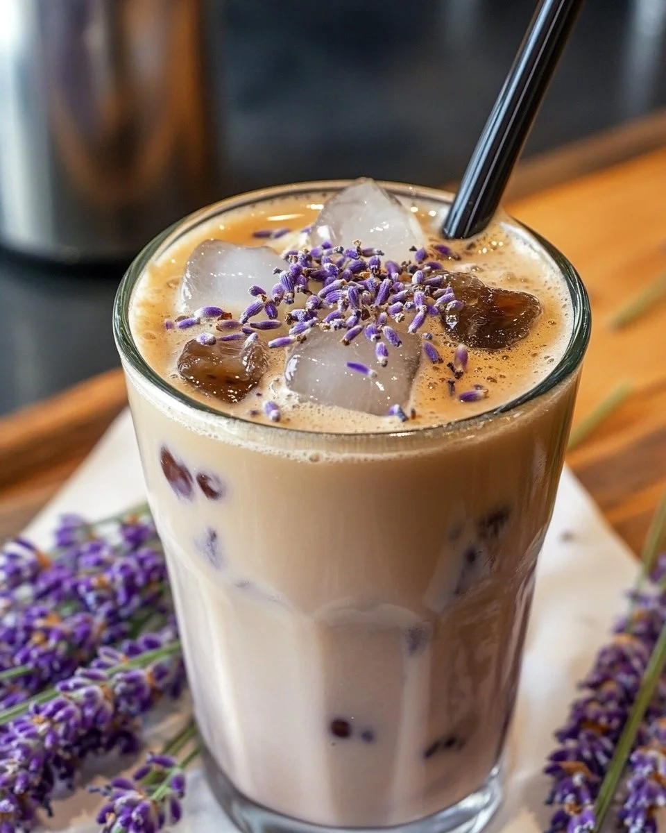 Iced Lavender Vanilla Bean Latte