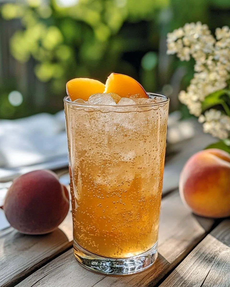 Peach Elderflower Spritzer