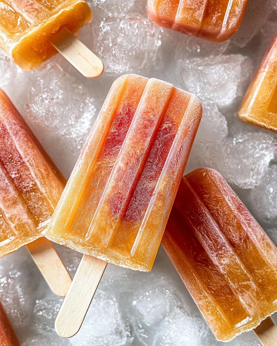 Peach Iced Tea Popsicles