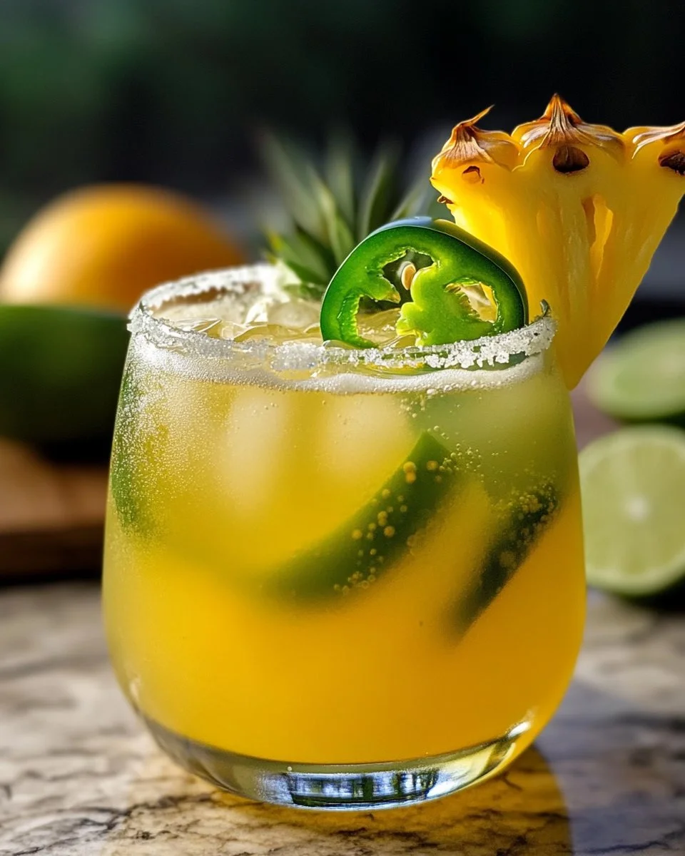 Pineapple Jalapeno Lime Mocktail