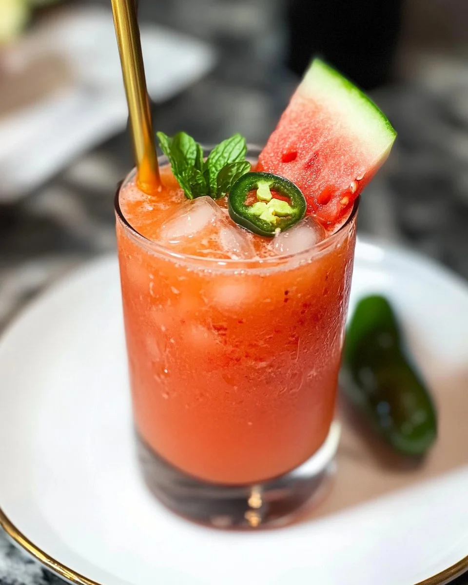 Spicy Watermelon Jalapeno Mocktail