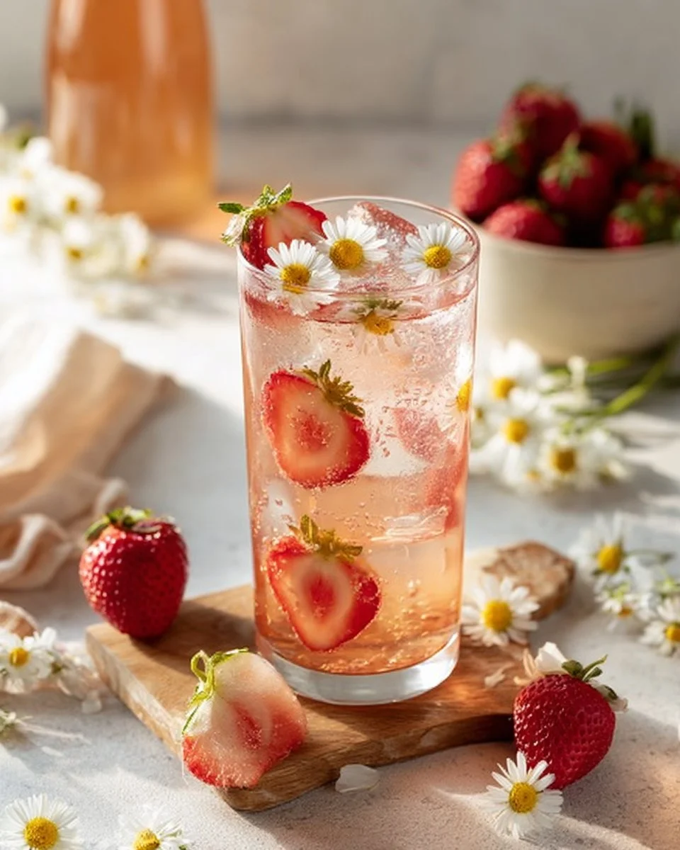 Strawberry Chamomile Iced Tea